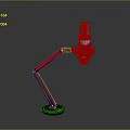 Professional Microphone With Red Boom Arm Stand For Studio Recording Use